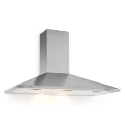 TR90WS Dunstabzugshaube Ablufthaube LED-Licht Edelstahl 90 Cm 340 M³/h
