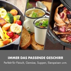 Hotrod 85 Dutch Oven BBQ-Topf 9 Qt / 8,5 Liter Gusseisen Schwarz 12 Hotrod 85 Dutch Oven BBQ-Topf 9 Qt / 8,5 Liter Gusseisen Schwarz -Haushaltsgeräte Store 10029167 de 0003 logo