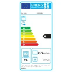 Vilhelmine Backofen 55 L Einbau Energieeffizienzklasse A Schwarz -Haushaltsgeräte Store 10030225 energy label