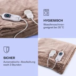 Dr. Watson XXL Heizdecke 3 Stufen Waschbar 200x180cm Mikroplüsch -Haushaltsgeräte Store 10031580 de 0004 logo