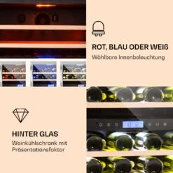 Vinovilla 43 Built-In Duo Weinkühlschrank 2 Zonen 129l 43 Fl Glastür -Haushaltsgeräte Store 10032031 de 0003 logo