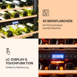 Vinovilla 43 Built-In Duo Weinkühlschrank 2 Zonen 129l 43 Fl Glastür -Haushaltsgeräte Store 10032031 de 0005 logo