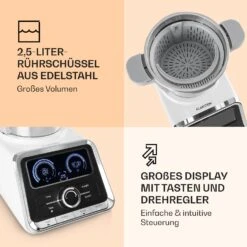 GrandPrix Küchenmaschine 500W / 1000W 2,5l Edelstahl-Rührschüssel 12 GrandPrix Küchenmaschine 500W / 1000W 2,5l Edelstahl-Rührschüssel -Haushaltsgeräte Store 10032089 de 0004 logo