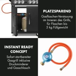 Tomahawk 4.2 SBG Gasgrill 6 Brenner 20,7 KW 64x42cm Grill Edelstahl -Haushaltsgeräte Store 10032308 de 0009 logo