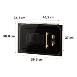 Victoria 20 Einbau-Mikrowelle, 20 L, 800 W, Grill: 1000 W, Schwarz 21 Victoria 20 Einbau-Mikrowelle, 20 L, 800 W, Grill: 1000 W, Schwarz -Haushaltsgeräte Store 10032591 yy 0010 logo