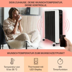 Thermaxx 2500 Ölradiator 2500W 5-35° C 24h-Timer Weiß/schwarz -Haushaltsgeräte Store 10032775 de 0003 usp
