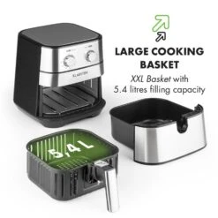 AeroVital Heißluftfritteuse 1700W 5,4 Liter Timer Edelstahl Silber 20 AeroVital Heißluftfritteuse 1700W 5,4 Liter Timer Edelstahl Silber -Haushaltsgeräte Store 10032848 yy 0009 logo Klarstein AeroVital Heissluftfritteuse silber reedit