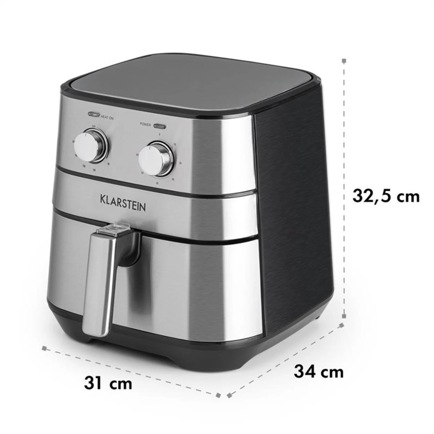 AeroVital Heißluftfritteuse 1700W 5,4 Liter Timer Edelstahl Silber 12 AeroVital Heißluftfritteuse 1700W 5,4 Liter Timer Edelstahl Silber – Bild 10