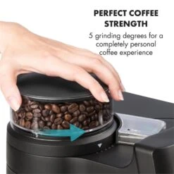 Aromatica II Duo Kaffeemaschine, Integriertes Mahlwerk, 1,25 L, Rot -Haushaltsgeräte Store 10032866 yy 0006 logo Klarstein Aromatica II Duo Kaffeemaschine rot