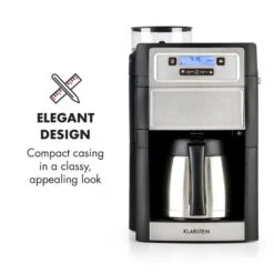 Aromatica II Thermo Kaffeemaschine, Mahlwerk, 1,25 L, Silber 15 Aromatica II Thermo Kaffeemaschine, Mahlwerk, 1,25 L, Silber -Haushaltsgeräte Store 10032875 yy 0003 logo Klarstein Aromatica II Thermo Kaffeemaschine silber