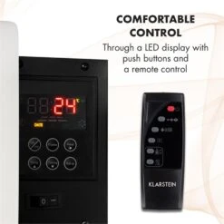 Klarstein Belfort Light & Fire Elektrischer Kamin 1000/2000W Fernbedienung -Haushaltsgeräte Store 10032997 yy 0004 logo Klarstein Belfort Light Fire Elektrischer Kamin