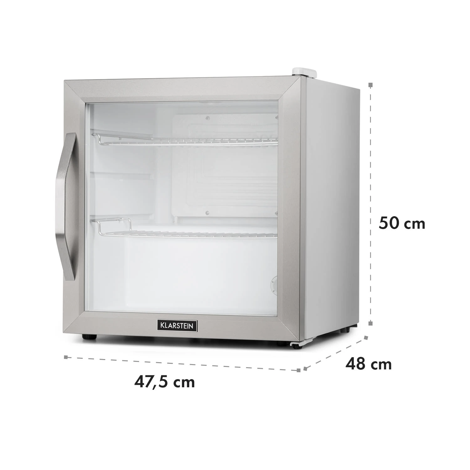 Beersafe L Crystal White Kühlschrank 47 Ltr 2 Böden Glastür Edelstahl 10 Beersafe L Crystal White Kühlschrank 47 Ltr 2 Böden Glastür Edelstahl – Bild 8