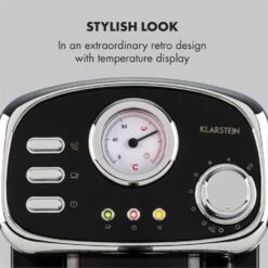 Espressionata Gusto Espressomaschine 1100W 15 Bar Druck Schwarz 13 Espressionata Gusto Espressomaschine 1100W 15 Bar Druck Schwarz -Haushaltsgeräte Store 10033209 yy 0003 logo Klarstein Espressionata Gusto Espressomaschine