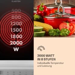 MisterCook Kochplatte Infrarot 2000W 90-650°C Abschalttimer 12 MisterCook Kochplatte Infrarot 2000W 90-650°C Abschalttimer -Haushaltsgeräte Store 10033281 de 0005 logo