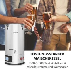 Maischfest Maischekessel 5 Teile 1500/3000W 35l LCD Edelstahl -Haushaltsgeräte Store 10033341 de 0002 logo