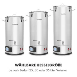 Maischfest Maischekessel 5 Teile 1500/3000W 35l LCD Edelstahl -Haushaltsgeräte Store 10033341 de 0003 logo