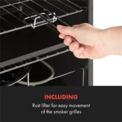 Flintstone Steel Räucherofen 1600 W Integriertes Thermometer Edelstahl -Haushaltsgeräte Store 10033372 yy 0006 logo Klarstein Flintstone Steel Raeucherofen Edelstahl