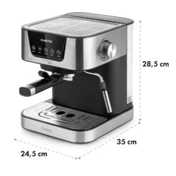 Arabica Espressomaschine 1050W 15 Bar 1,5l Touch-Bedienfeld Edelstahl 17 Arabica Espressomaschine 1050W 15 Bar 1,5l Touch-Bedienfeld Edelstahl -Haushaltsgeräte Store 10033729 yy 0011 dimensions
