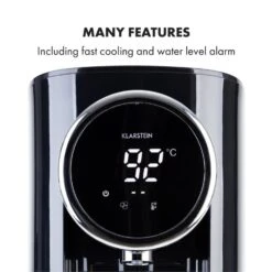 Hot Spring Plus Heißwasserspender 5l Edelstahl-Wassertank 45-95 °C 16 Hot Spring Plus Heißwasserspender 5l Edelstahl-Wassertank 45-95 °C -Haushaltsgeräte Store 10033753 yy 0007 logo Klarstein Hot Spring Heisswasserspender schwarz