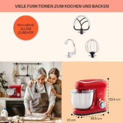 Bella Pico 2G Küchenmaschine 1300W 1,7PS 6 Stufen 5 Liter 13 Bella Pico 2G Küchenmaschine 1300W 1,7PS 6 Stufen 5 Liter -Haushaltsgeräte Store 10033801 de 0005 usp