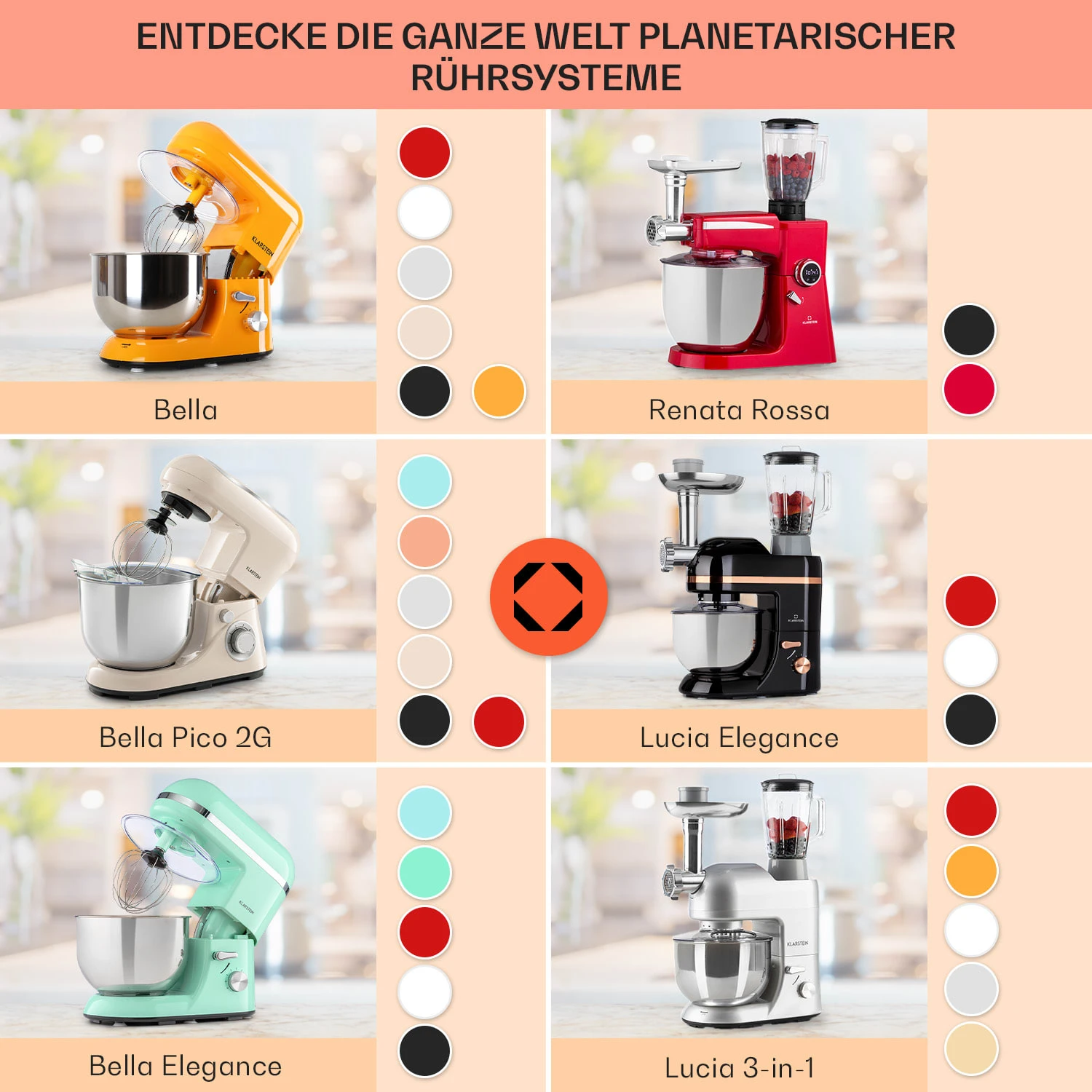 Bella Pico 2G Küchenmaschine 1300W 1,7PS 6 Stufen 5 Liter 9 Bella Pico 2G Küchenmaschine 1300W 1,7PS 6 Stufen 5 Liter – Bild 7