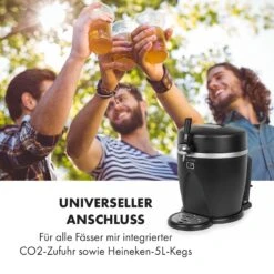 Tap2Go Mobile 2-in1 Bierzapfanlage Mit Getränkekühler 5l/13l Schwarz -Haushaltsgeräte Store 10034006 de 0004 logo