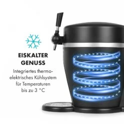 Tap2Go Mobile 2-in1 Bierzapfanlage Mit Getränkekühler 5l/13l Schwarz -Haushaltsgeräte Store 10034006 de 0005 logo