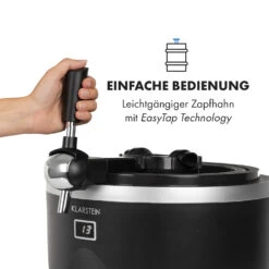 Tap2Go Mobile 2-in1 Bierzapfanlage Mit Getränkekühler 5l/13l Schwarz -Haushaltsgeräte Store 10034006 de 0007 logo