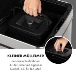 Touchless Müllsammler Sensor 72L 4 Behälter ABS PP Edelstahl Gebürstet -Haushaltsgeräte Store 10034128 de 0004 logo