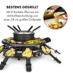 Fonduelette Raclette Und Fondue 1350W 1 Liter 38 Cm Ø Für 8 Personen -Haushaltsgeräte Store 10034138 de 0003 logo