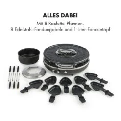 Fonduelette Raclette Und Fondue 1350W 1 Liter 38 Cm Ø Für 8 Personen -Haushaltsgeräte Store 10034138 de 0006 logo