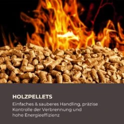 Energiewende Pelletofen 5/10 KW 5 Stufen Timer 18kg 250m³ Fernbedienung Schwarz -Haushaltsgeräte Store 10034153 de 0004 logo