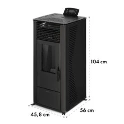 Energiewende Pelletofen 5/10 KW 5 Stufen Timer 18kg 250m³ Fernbedienung Schwarz -Haushaltsgeräte Store 10034153 yy 0009 logo