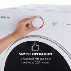 Jet Set Mini-Wäschetrockner Ablufttrockner 1020W EEK C 3kg 50cm Weiß 13 Jet Set Mini-Wäschetrockner Ablufttrockner 1020W EEK C 3kg 50cm Weiß -Haushaltsgeräte Store 10034158 yy 0004 logo Klarstein Jet Set Waeschetrockner weiss