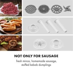 Kraftprotz Elektrischer Fleischwolf 700 W Kupfermotor Edelstahl 12 Kraftprotz Elektrischer Fleischwolf 700 W Kupfermotor Edelstahl -Haushaltsgeräte Store 10034215 yy 0003 logo Klarstein Kraftprotz elektrischer Fleischwolf weiss