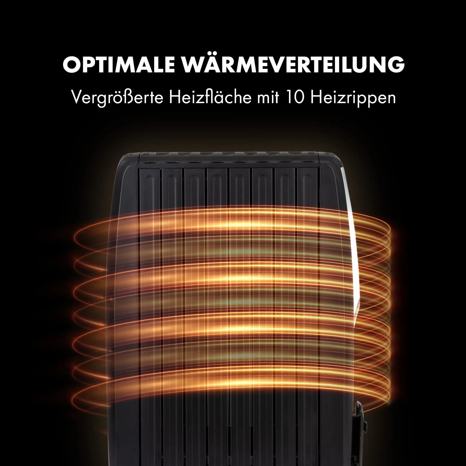 Thermaxx Noir Ölradiator 2500W 10-30° C 24h-Timer Fernbedienung 7 Thermaxx Noir Ölradiator 2500W 10-30° C 24h-Timer Fernbedienung – Bild 5