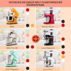 Bella Elegance Küchenmaschine 2000W/2,7PS/5,2 Ltr Edelstahl BPA-frei 15 Bella Elegance Küchenmaschine 2000W/2,7PS/5,2 Ltr Edelstahl BPA-frei -Haushaltsgeräte Store 10034365 de 0007 usp