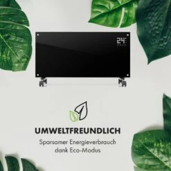 Bornholm Smart Konvektions-Heizgerät | 2000 W | SmartHeat Design: WiFi-Verbindung | LED-Display | 24-h-Timer | 2 Heizstufen: 1000 / 2000 W | IP24: Spritzwassergeschützt | Fernbedienung | Standgerät -Haushaltsgeräte Store 10034391 de 0007 logo