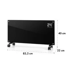 Bornholm Smart Konvektions-Heizgerät | 2000 W | SmartHeat Design: WiFi-Verbindung | LED-Display | 24-h-Timer | 2 Heizstufen: 1000 / 2000 W | IP24: Spritzwassergeschützt | Fernbedienung | Standgerät -Haushaltsgeräte Store 10034391 yy 0009 logo