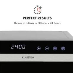 Flavour Dry Dörrautomat Temperatur: 35 - 75 °C Digitaler Thermostat -Haushaltsgeräte Store 10034423 yy 0006 logo Klarstein Flavour Dry Doerrautomat schwarz