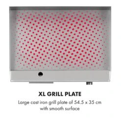 Grillmeile 3000G Elektrogrill 3000W Grillplatte 54,5x35cm Glatt -Haushaltsgeräte Store 10034447 yy 0004 logo Klarstein Grillmeile 3000G Pro Elektrogrill glatt