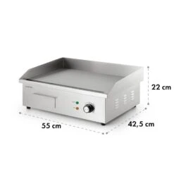 Grillmeile 3000G Elektrogrill 3000W Grillplatte 54,5x35cm Glatt -Haushaltsgeräte Store 10034447 yy 0009 logo Klarstein Grillmeile 3000G Pro Elektrogrill glatt