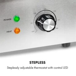 Grillmeile 3000R Elektrogrill 3000W Platte 54,5x35cm Geriffelt -Haushaltsgeräte Store 10034449 yy 0003 logo Klarstein Grillmeile 3000R Pro Grill geriffelt