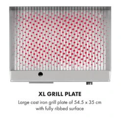 Grillmeile 3000R Elektrogrill 3000W Platte 54,5x35cm Geriffelt -Haushaltsgeräte Store 10034449 yy 0004 logo Klarstein Grillmeile 3000R Pro Grill geriffelt