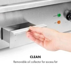 Grillmeile 3000R Elektrogrill 3000W Platte 54,5x35cm Geriffelt -Haushaltsgeräte Store 10034449 yy 0007 logo Klarstein Grillmeile 3000R Pro Grill geriffelt