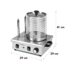 Wurstfabrik Pro 550 Hot Dog Maker 550W 2 Spieße 5L 30-100°C Edelstahl -Haushaltsgeräte Store 10034453 yy 0010 logo Klarstein Wurstfabrik Pro 550 Hot Dog Maker 550W