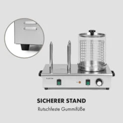 Wurstfabrik 600 Hot Dog Maker 600W 3 Spieße 5L 30-100°C Glas Edelstahl -Haushaltsgeräte Store 10034454 de 0008 logo