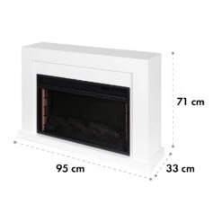 Blanca Elektrischer Kamin 1000/2000W LED 10-30 °C Wochentimer -Haushaltsgeräte Store 10034487 yy 0009 dimensions