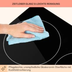 EasyCook Keramikkochfeld 6100W Drehregler Schwarz -Haushaltsgeräte Store 10034604 de 0008 usp