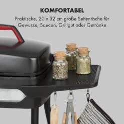 Gatsby Elektrogrill 2000W Antihaft-Grillfläche Seitentische Schwarz -Haushaltsgeräte Store 10034706 de 0003 logo